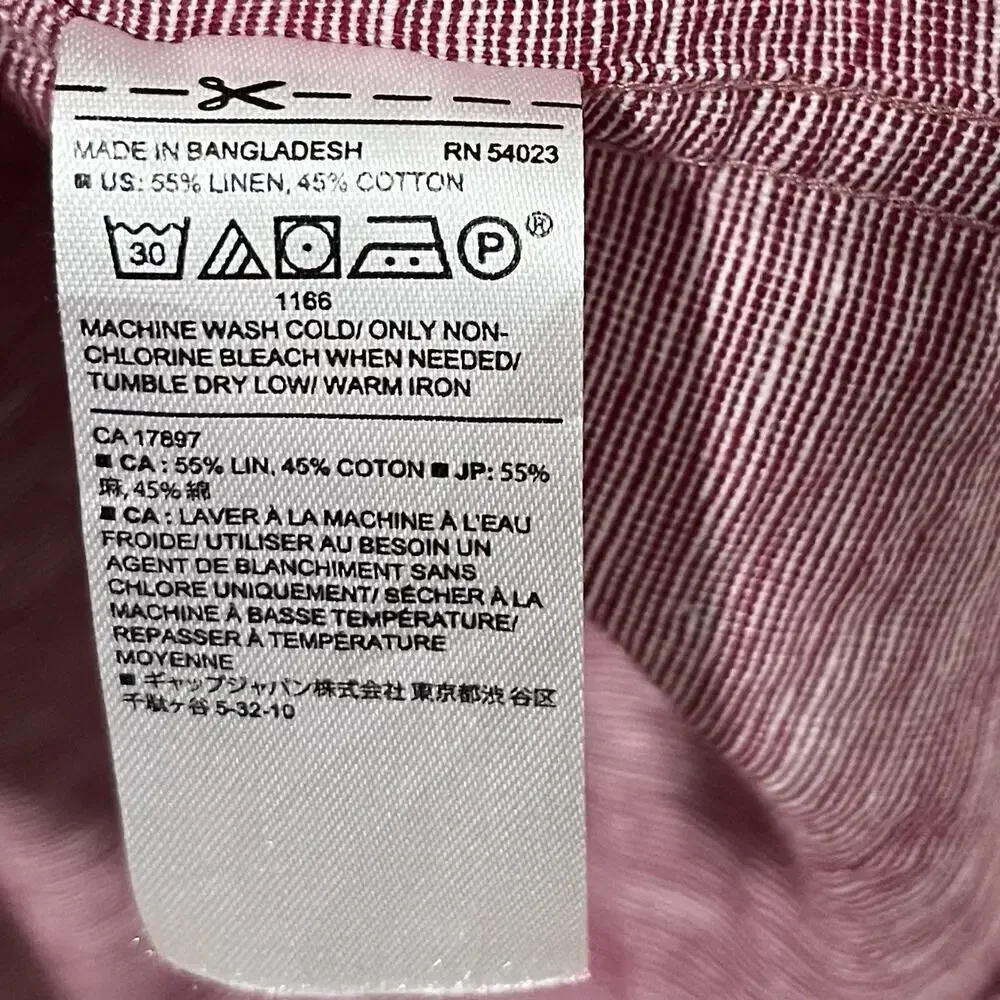 Banana Republic approximate measurements